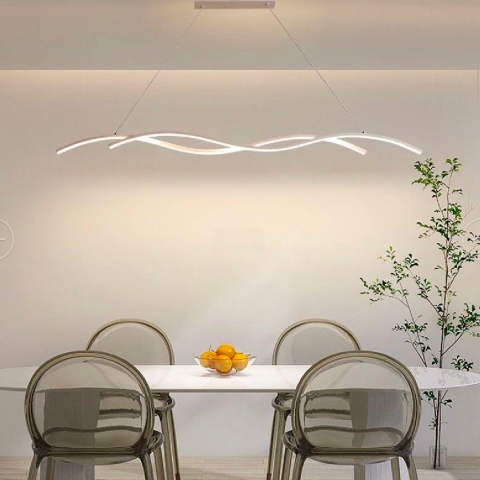 Lustre LED Moderne - Lustra LED cu telecomanda VEYRA, 27W, lumina Rece/Calda/Neutra, Dimabila, Alb