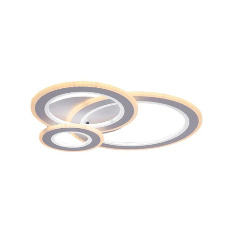 Lustra LED KYLIE 77W, 3 Cercuri, lumina Rece/Calda/Neutra, Alb [1]