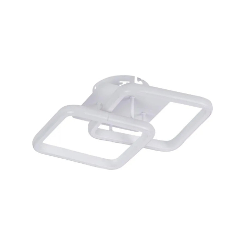 Lustra LED LILIA 20W, 2 Patrate, lumina Rece/Calda/Neutra, Alb [2]