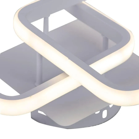 Lustra LED LILIA 20W, 2 Patrate, lumina Rece/Calda/Neutra, Alb [3]