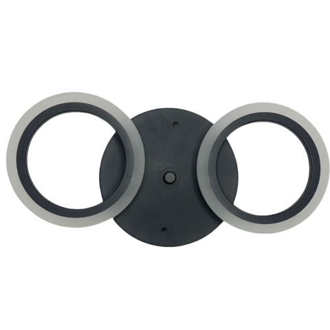 Lustra LED MARA 28W, 2 Cercuri, lumina Rece/Calda/Neutra, Negru [3]