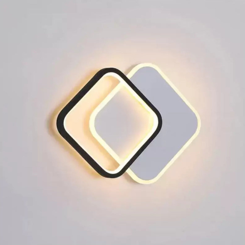 Lustra LED MARCELO 30W, lumina Rece/Calda/Neutra Alb Negru [1]