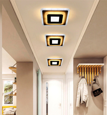 Lustra LED MORNIKA 14W, Diametru 25cm, Patrata, lumina Neutra, Alb [1]