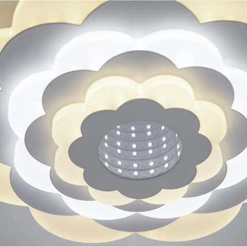 Lustra LED NEXA 3D, 20W, Diametru 24cm, lumina Rece/Calda/Neutra, Alb [2]