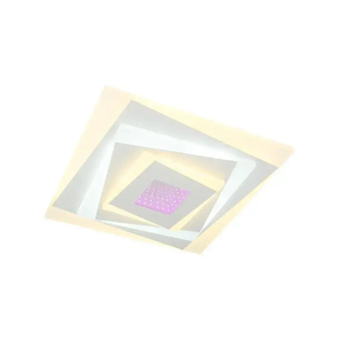 Lustra LED NIVARA RGB 3D 39.6W, lumina Rece/Calda/Neutra, Alb [3]
