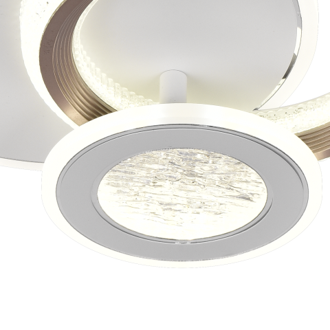 Lustra LED NYXORA 44W, 3 Cercuri, lumina Rece/Calda/Neutra, Alb [3]