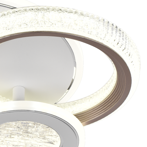 Lustra LED NYXORA 44W, 3 Cercuri, lumina Rece/Calda/Neutra, Alb [1]