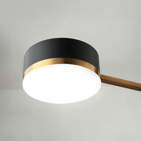 Lustra LED Palius 48W Negru, 4 Brate [1]