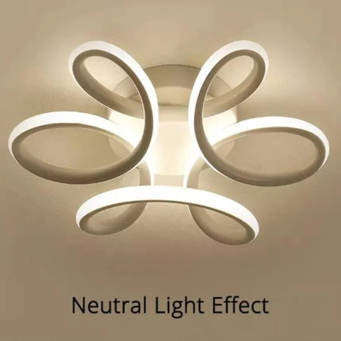 Lustra LED PANZEA 36W, lumina Rece/Calda/Neutra, Alb [2]