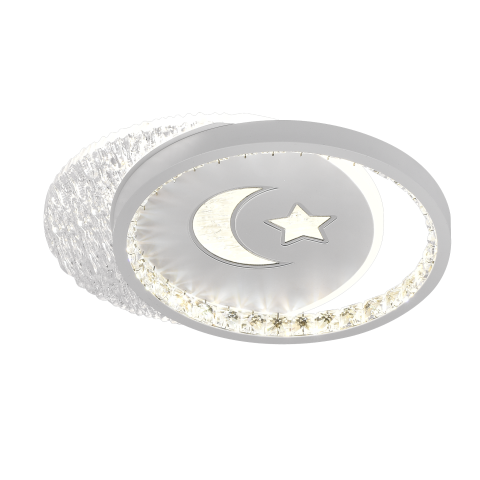 Lustra LED PERU 34W, 2 Cercuri, lumina Rece/Calda/Neutra, Alb [2]