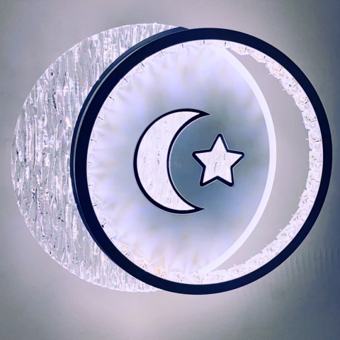 Lustra LED PERU 34W, 2 Cercuri, lumina Rece/Calda/Neutra, Alb [3]