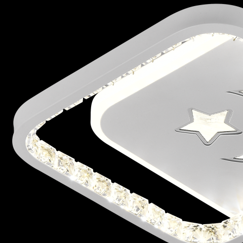 Lustra LED PERU 38W, 2 Patrate, lumina Rece/Calda/Neutra, Alb [1]