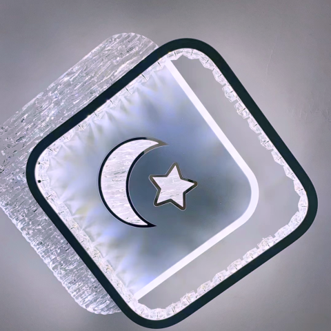 Lustra LED PERU 38W, 2 Patrate, lumina Rece/Calda/Neutra, Alb [2]