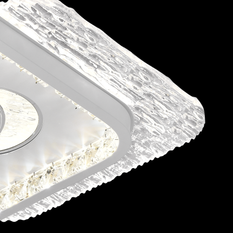 Lustra LED PERU 38W, 2 Patrate, lumina Rece/Calda/Neutra, Alb [3]
