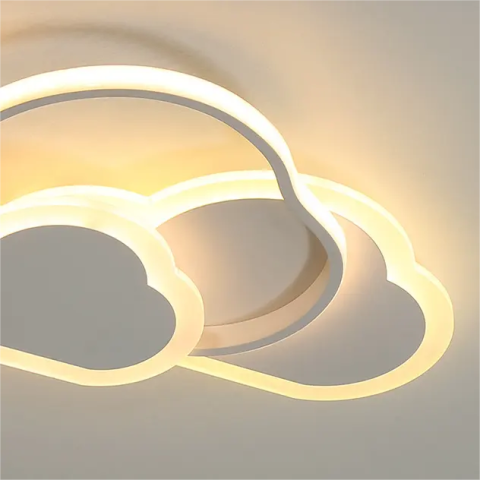 Lustra LED RIOKO 48W, 3 Nori, lumina Rece/Calda/Neutra, Dimabila, Alb [1]