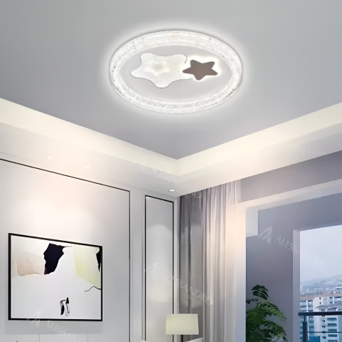 Iluminat Smart Home - Lustra LED SKYForma Nexen, 61W, lumina Rece/Calda/Neutra, Negru