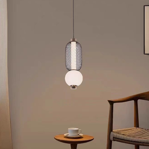 Lustre LED Moderne - Lustra LED Suspendata LM550/2BK, 11W, Lumina 3000/4000/6000K, Negru, Inaltime Reglabila