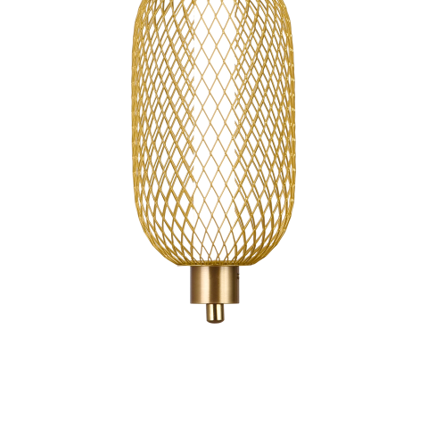 Lustra LED Suspendata LM551/4GD, 23W, Lumina 3000/4000/6000K, Auriu, Inaltime Reglabila [1]