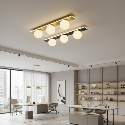 Lustra LED TRION, Lumina Calda/Neutra/Rece, 3xG9, 24W, Negru, Metal si Acril [2]
