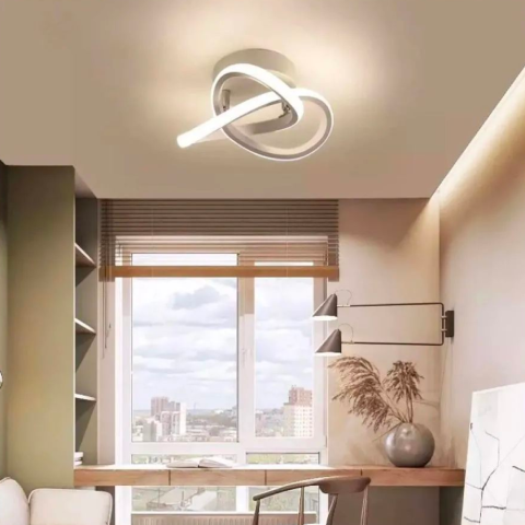 Iluminat Smart Home - Lustra LED VERTEX Infinitum 13W, Lumina Rece/Calda/Neutra, Alb