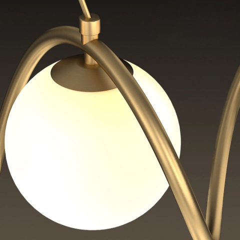 Lustra LOFT Haven, 3x G9, Alb Auriu, Metal, Inaltime Reglabila, Modern [1]