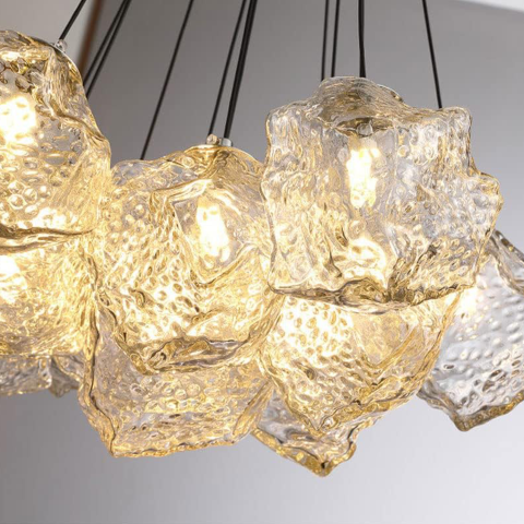 Lustra MODERNA ECOLUCE, Glob, 7xE27, Inaltime Reglabila, Crom [1]