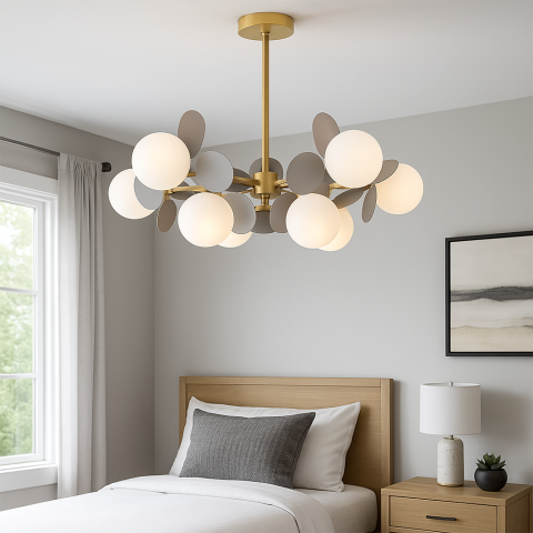 Lustra Suspendata SVEN, 15x G9, Gri [2]