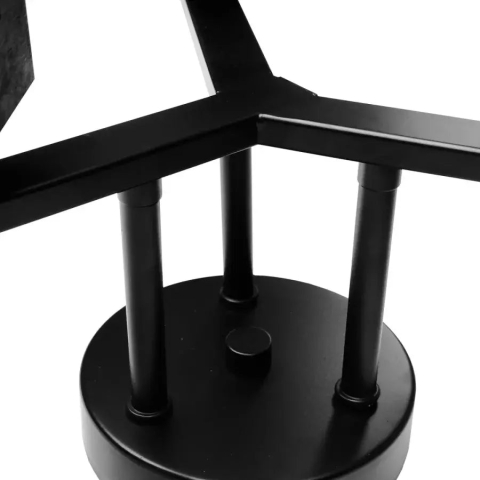 Lustra VANJA cu Abajur Patrat, 3 X Dulie E27 Alb / Negru [2]