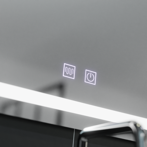 Oglinda LED Arcata 60x80cm, Arco Touch, Sistem Dezaburire, Dimabila [1]