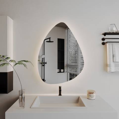 Oglinzi LED - Oglinda LED Neregulata, Dezaburire, 40x60cm, Z001 Basic Touch