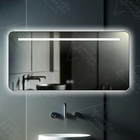 Oglinda LED Rectangulara, 110x65cm, Touch Estassia Marcello, Sistem dezaburire, Dimabila [1]