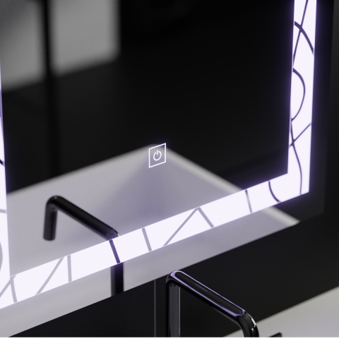 Oglinda LED Rectangulara, 60x80cm, Deco Frame Basic Touch [1]