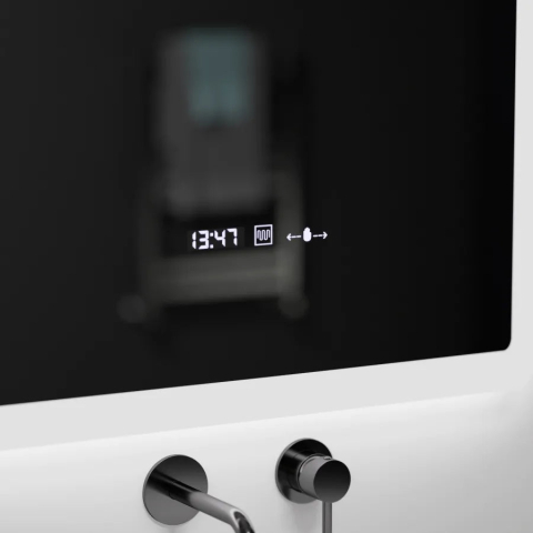 Oglinda LED Rectangulara, 60x80cm, ELANCEE Senzor MotionGlow Marcello, Sistem Dezaburire, Ceas & Termometru, Dimabila [1]