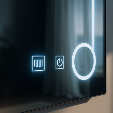 Oglinda LED Rectangulara, 60x80cm, Linea Touch, Sistem Dezaburire, Dimabila [1]