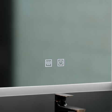 Oglinda LED Rentagulara, 80x60cm, Touch VENERA , Sistem Dezaburire,Dimabila [2]