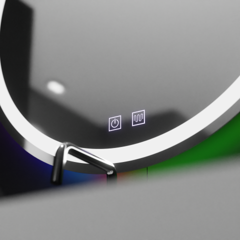 Oglinda LED Rotunda 60cm, Spectrum Touch, RGB, Sistem Dezaburire [1]