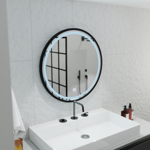 Oglinda LED Rotunda 80cm Piazza Basic Touch [3]