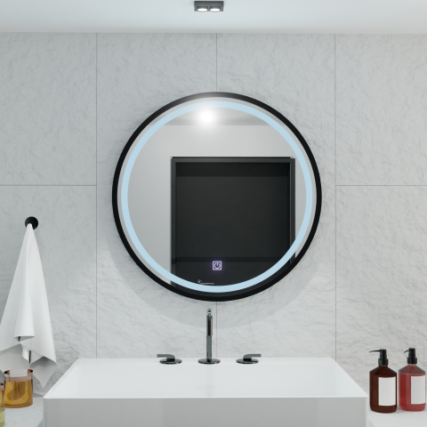 Oglinda LED Rotunda 80cm Piazza Basic Touch [2]
