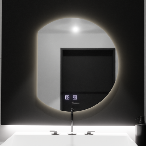 Oglinda LED Semiluna 54x60, Arcana Touch, Sistem Dezaburire, Dimabila [3]