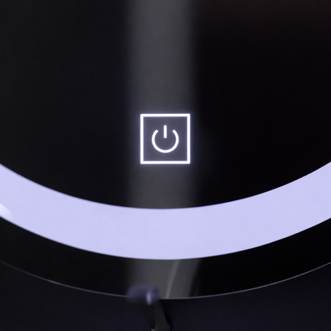 Oglinda LED Touch Gallio , Diametru 60cm, Lumina Rece 6000K, Sticla [1]