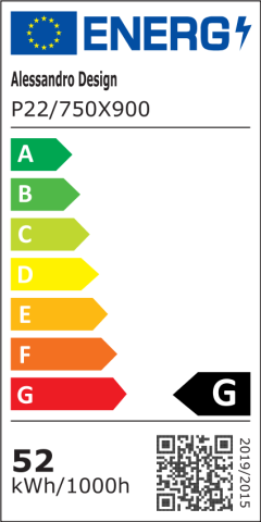 Oglinda LED WAMOSK, 52W, 75x90cm, Alb, Senzor, Lumina 3000K, 4000K, 6000K, Sistem Dezaburire, Metal, Functii Ceas si Temperatura [3]