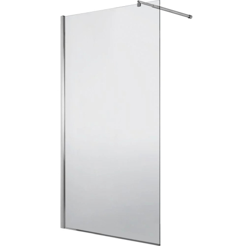 Paravan dus Walk-In 100x195 cm, sticla securizata 8 mm, satin, profil metalic rezistent [3]
