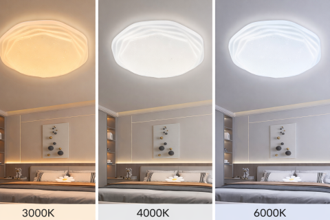 Plafoniera LED 23 cm, 22W, 3000K / 4000K / 6000K, Alb, Metal si Acril [1]