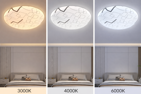 Plafoniera LED 23 cm, 22W, 3000K / 4000K / 6000K, Alb, Metal si Acril [1]
