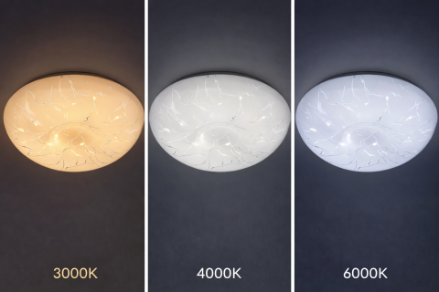 Plafoniera LED 35 cm, 32W, 3000K / 4000K / 6000K, Alb, Metal si Acril [1]
