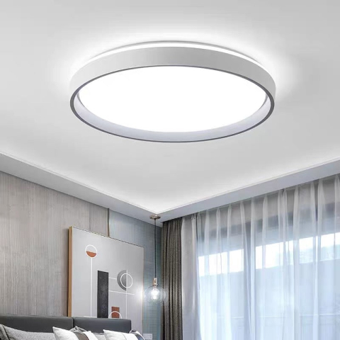Lustre LED Moderne - Plafoniera LED , 50W, Diametru 40cm, Lumina Calda/Rece/Neutra, Alb