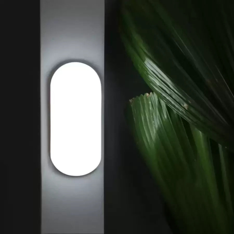 Plafoniera LED FANTAS Ovala 8W 17cm Alb Exterior IP65 [1]