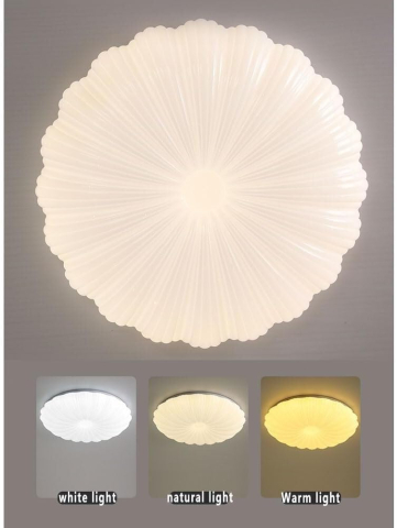 Plafoniera LED Margareta 23 cm, 22W, 3000K / 4000K / 6000K, Alb, Metal si Acril [1]