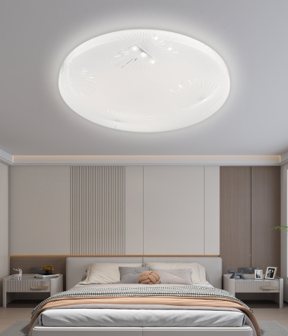 Lampi & Aplice Smart - Plafoniera LED Raza 23 cm, 22W, 3000K / 4000K / 6000K, Alb, Metal si Acril