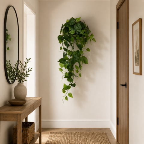 Planta Artificiala Suspendata Epipremnum, Verde [2]